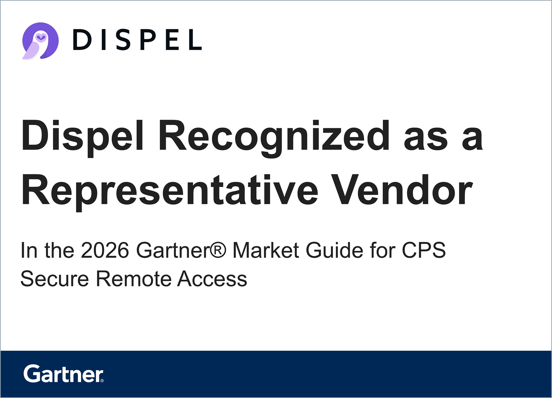 2026 Gartner® Market Guide for CPS Secure Remote Access